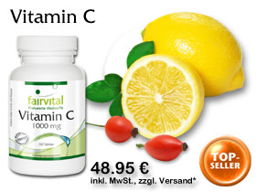 Vitamin C mit Hagebutte - 1000mg