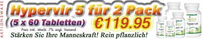 Hypervir - 5 f�r 2 Pack (5 x 60 Tabletten)